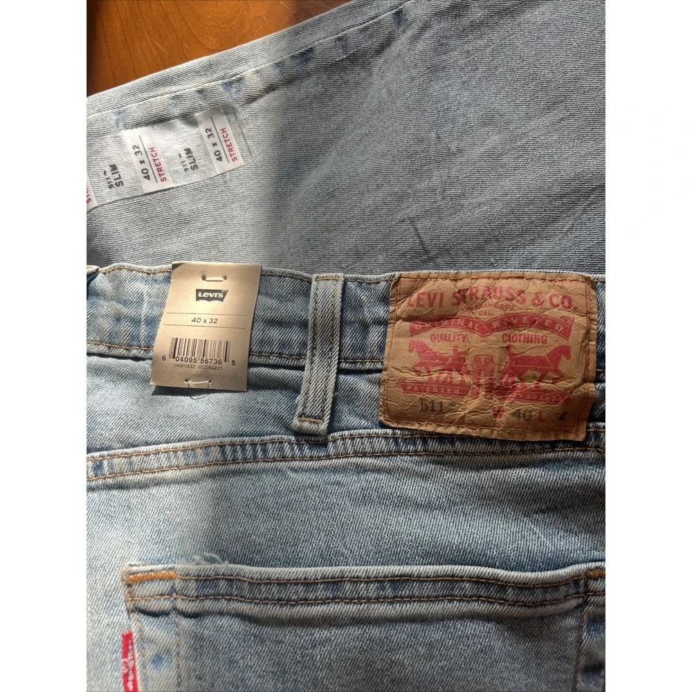 Levi's Men's 511 Slim Fit Jeans Blue Stone 40W x 32L 045111432